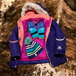ZEROXPISUR GIRLS WINTER JACKET SIZE 10/12